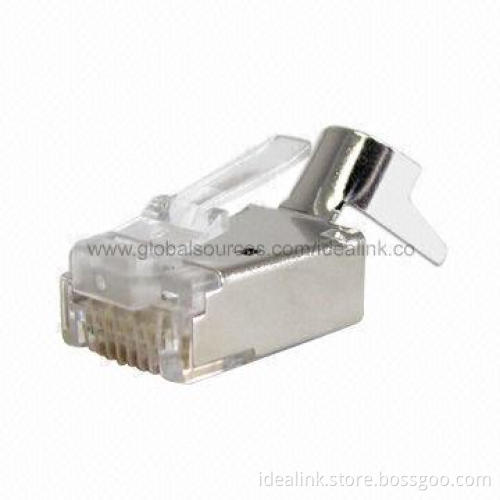 Shielded and Unshielded RJ45 Connector with 3/50mu Connecting Wires and RJ45 Plug, 500V AC Voltage